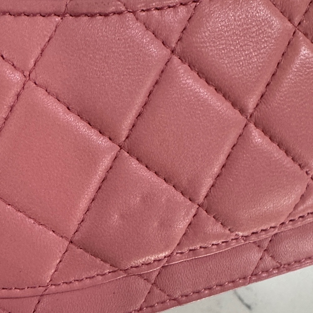 Chanel Pink Quilted Leather Wallet - Picture 11 of 11